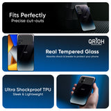 Black Obsidian Glass Case for Poco X8 Pro max 5G