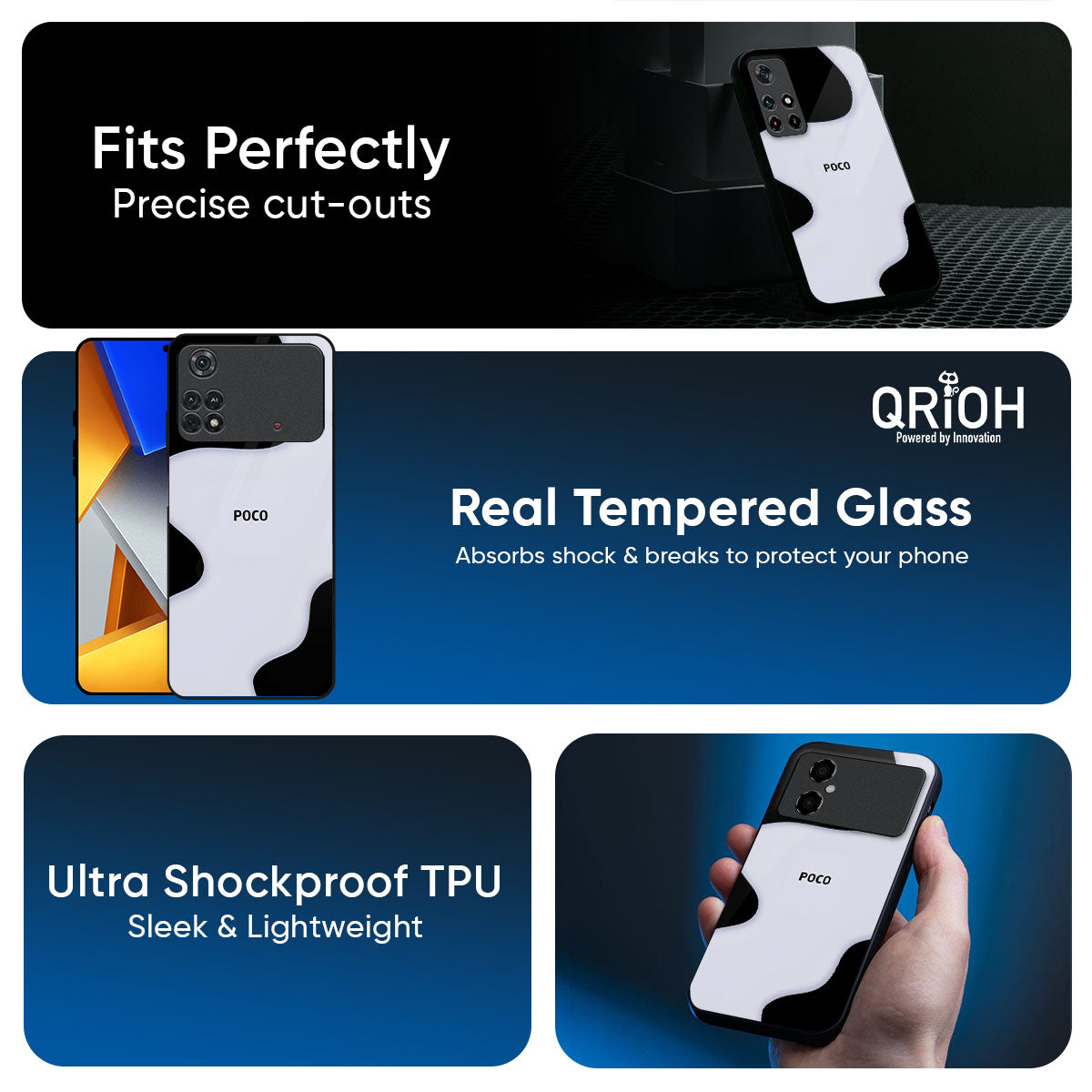Wheat Cream Wavy Glass Case for Poco X7 5G
