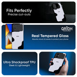 Wheat Cream Wavy Glass Case for Poco F6 5G