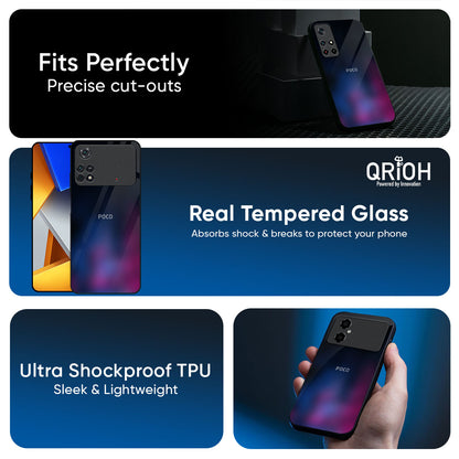 Pink Smudge Glass Case for Poco X7 Pro 5G
