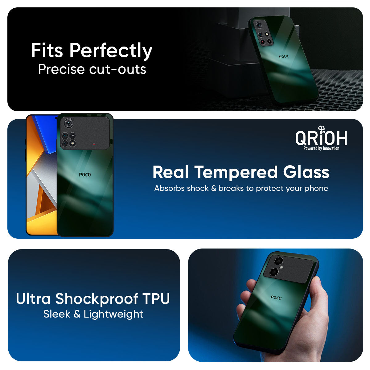 Northen Light Glass Case for Poco X7 5G