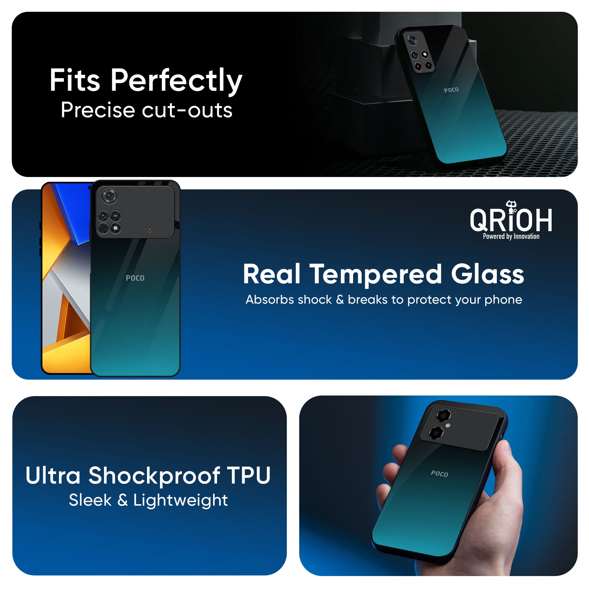 Ultramarine Glass Case for Poco X7 5G