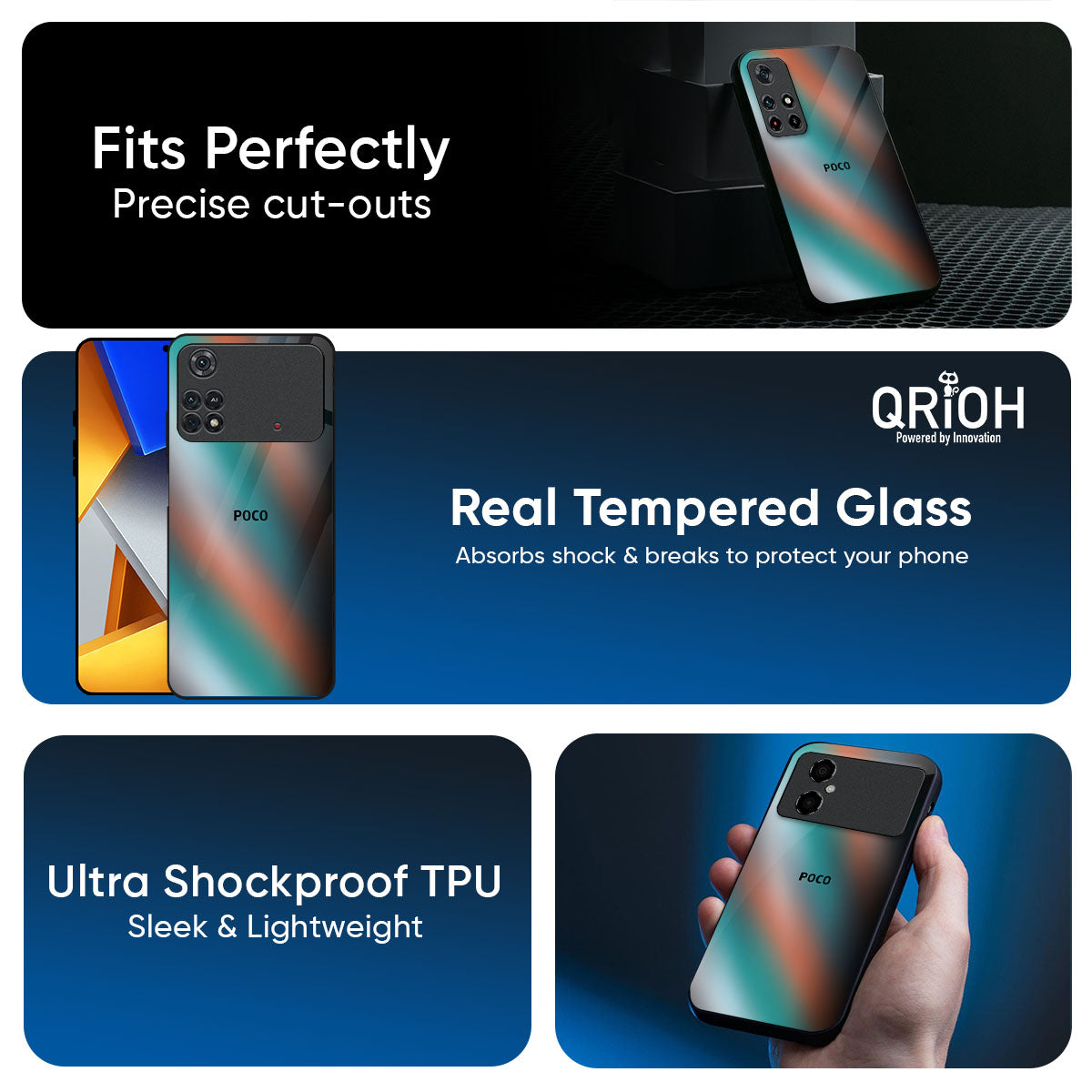 Melted Emerald Glass Case for Poco X7 Pro 5G
