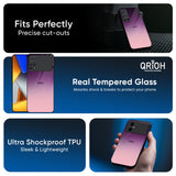 Purple Gradient Glass case for Poco X7 5G