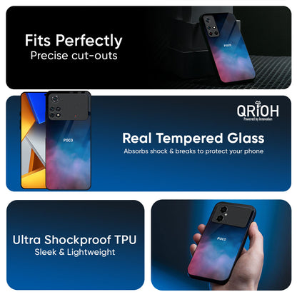 Cloudy Galaxy Glass Case for Poco X8 Pro max 5G