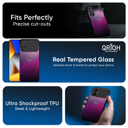 Knight Pink Glass Case for Poco M8 5G