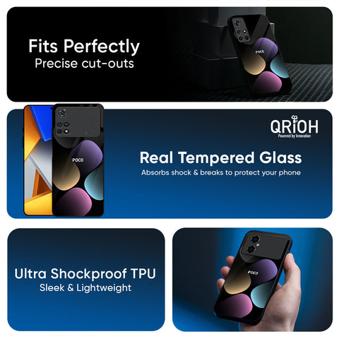Color Icon Glass Case for Poco F6 5G