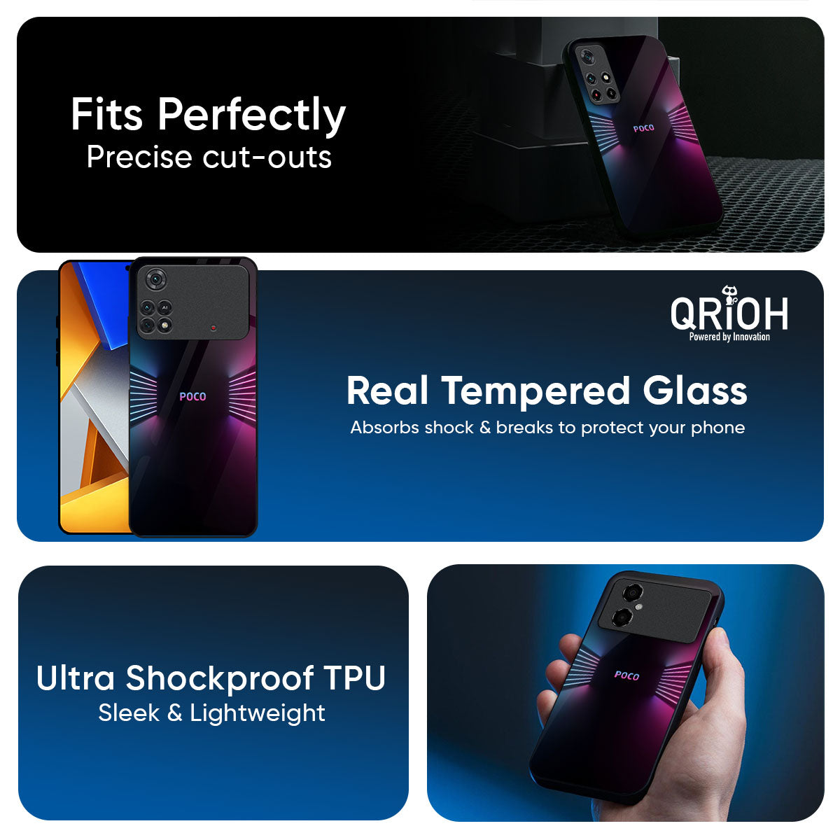 Disco Line Glass Case for Poco X7 5G