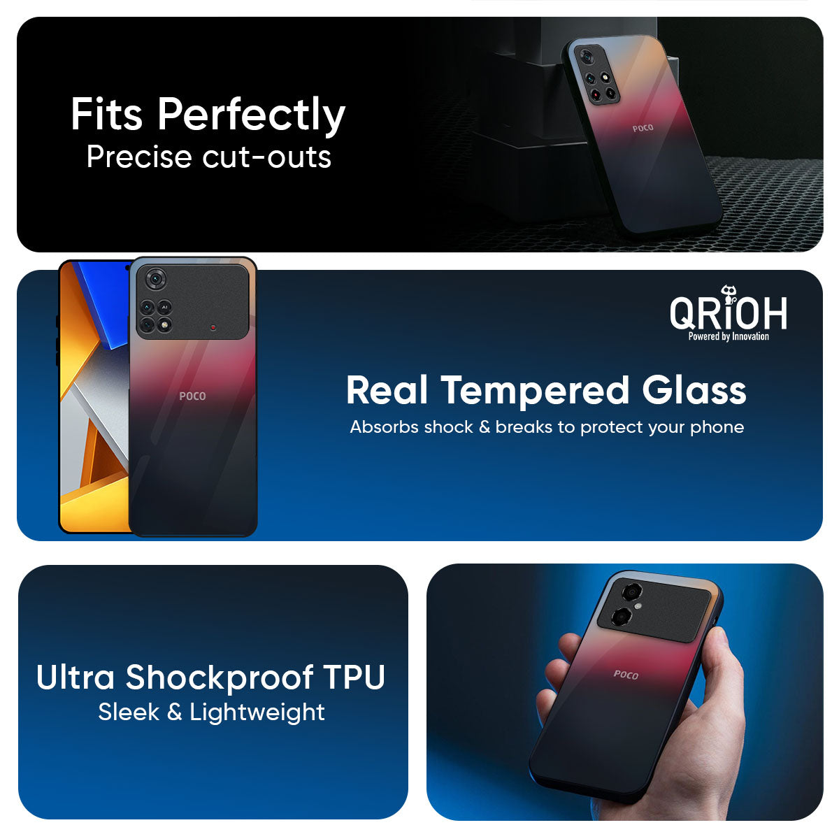 Ocean View Glass Case for Poco X7 5G