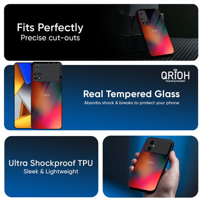 Playful Gradient Glass Case for Poco M7 Pro 5G