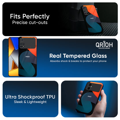 Bold Line Glass Case for Poco X7 5G