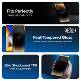 Grainy Yellow Glass Case for Poco X7 5G