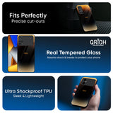 Grainy Yellow Glass Case for Poco M8 5G