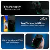 Green Well Glass Case for Poco F7 5G