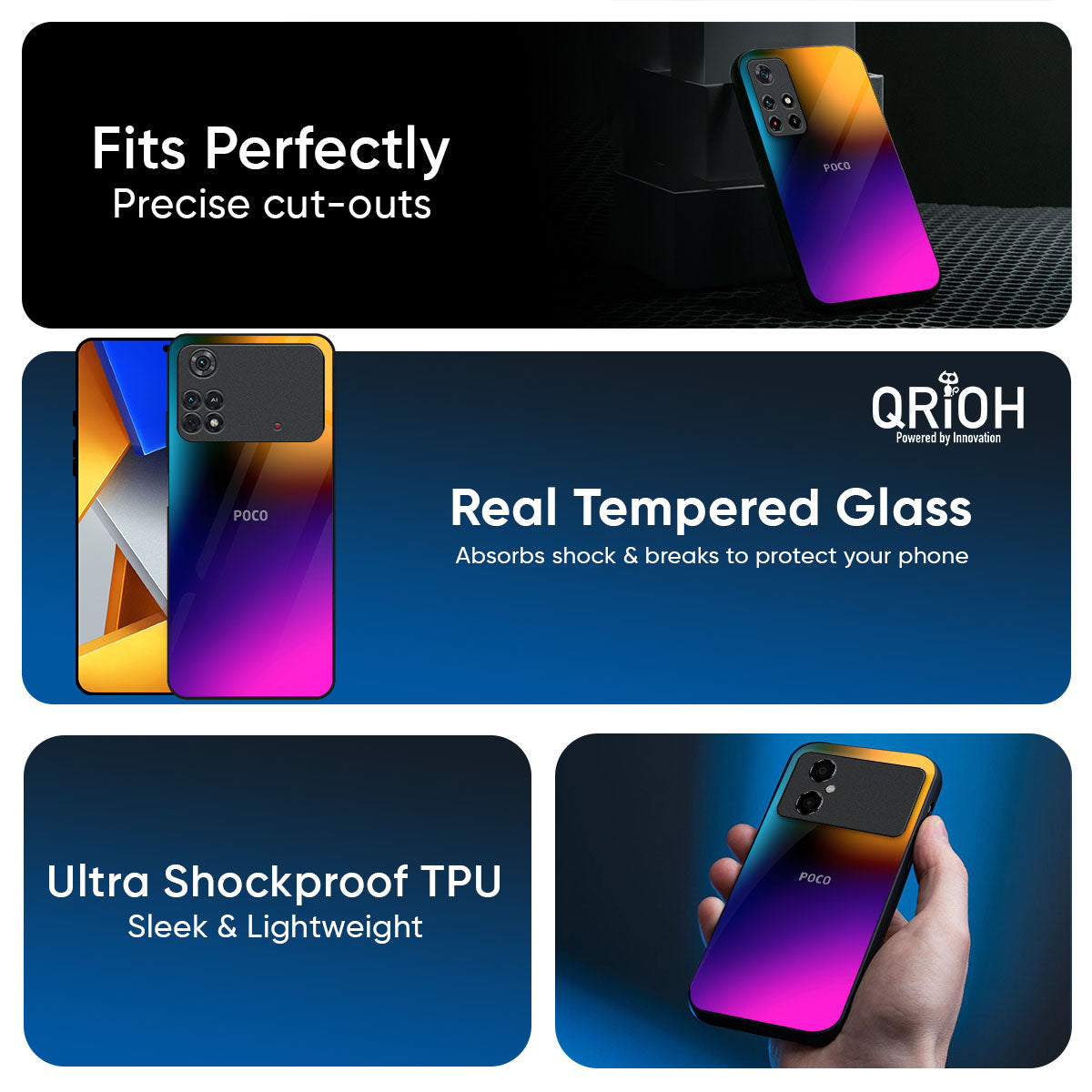 Prism Color Glass Case for Poco X7 5G