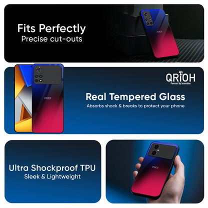 Mesmerizing Gradient Glass Case for Poco M8 5G