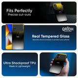 Yellow Shadow Glass Case for Poco X8 Pro max 5G