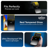 Yellow Shadow Glass Case for Poco X7 Pro 5G