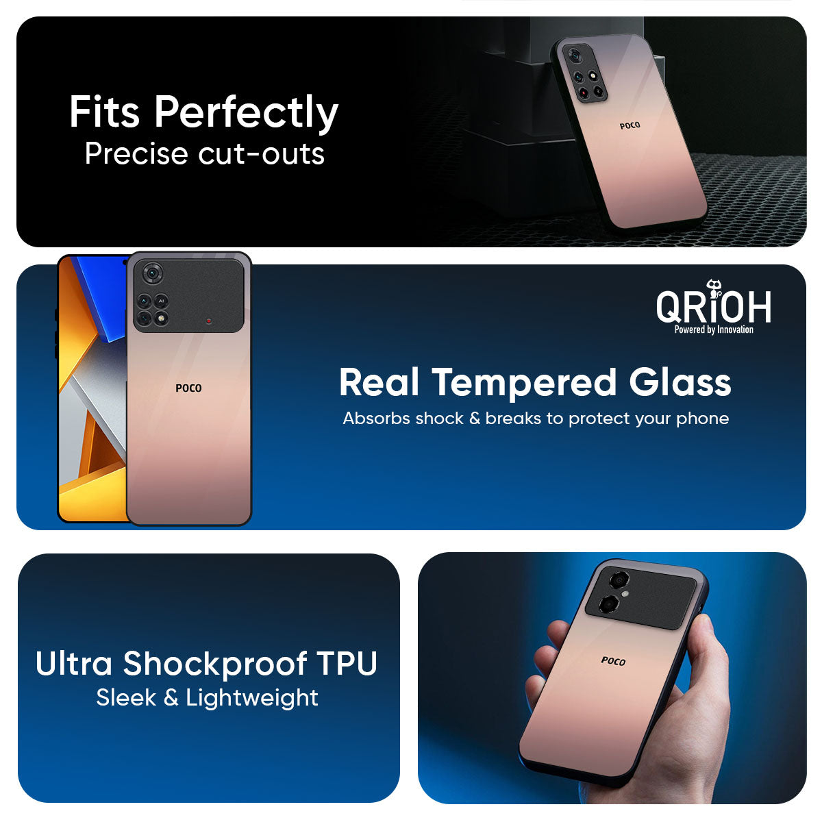 Golden Mauve Glass Case for Poco X8 Pro 5G