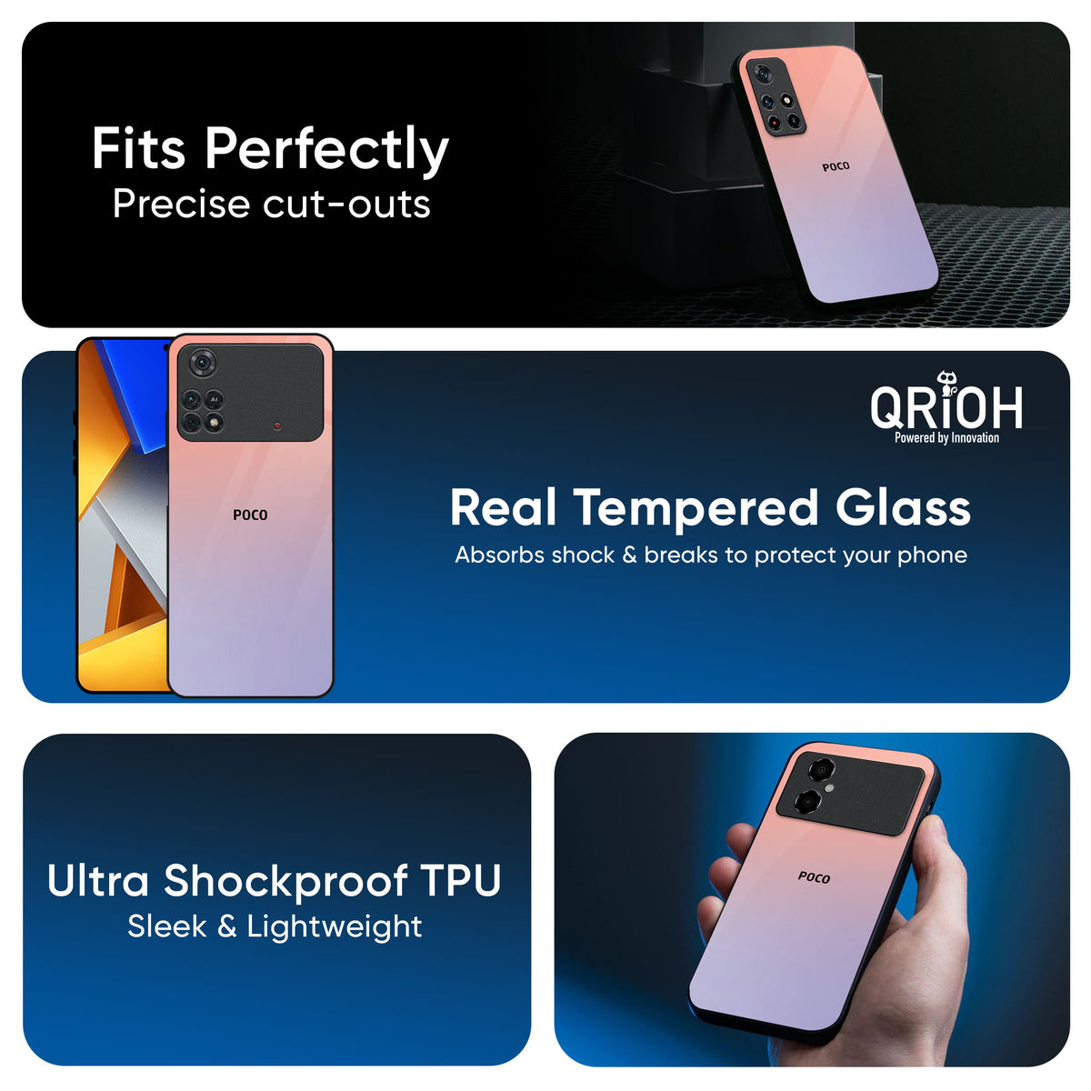 Dawn Gradient Glass Case for Poco X7 5G