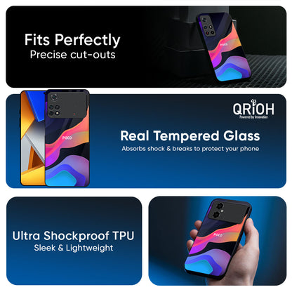 Colorful Fluid Glass Case for Poco X8 Pro 5G