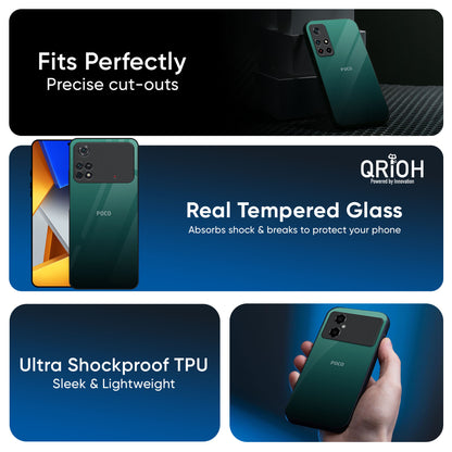 Palm Green Glass Case For Poco X7 5G