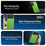 Paradise Green Glass Case For Poco F6 5G