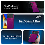 Magenta Gradient Glass Case For Poco F7 5G