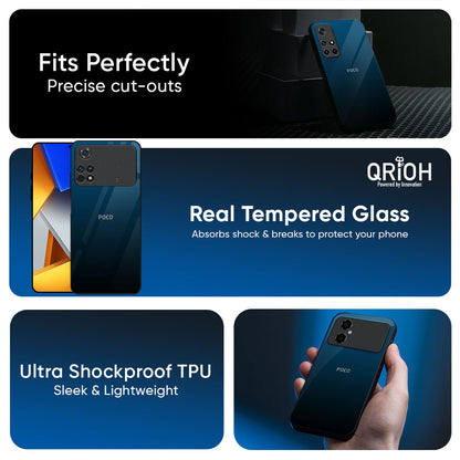 Sailor Blue Glass Case For Poco X8 Pro 5G