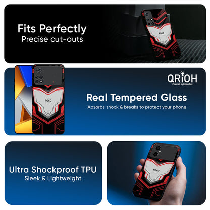 Quantum Suit Glass Case For Poco X8 Pro max 5G