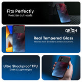 Smokey Watercolor Glass Case for Poco X7 Pro 5G
