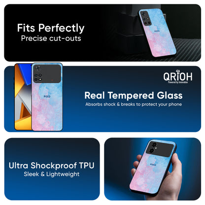 Mixed Watercolor Glass Case for Poco X7 5G