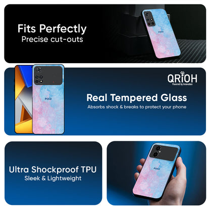 Mixed Watercolor Glass Case for Poco M8 5G