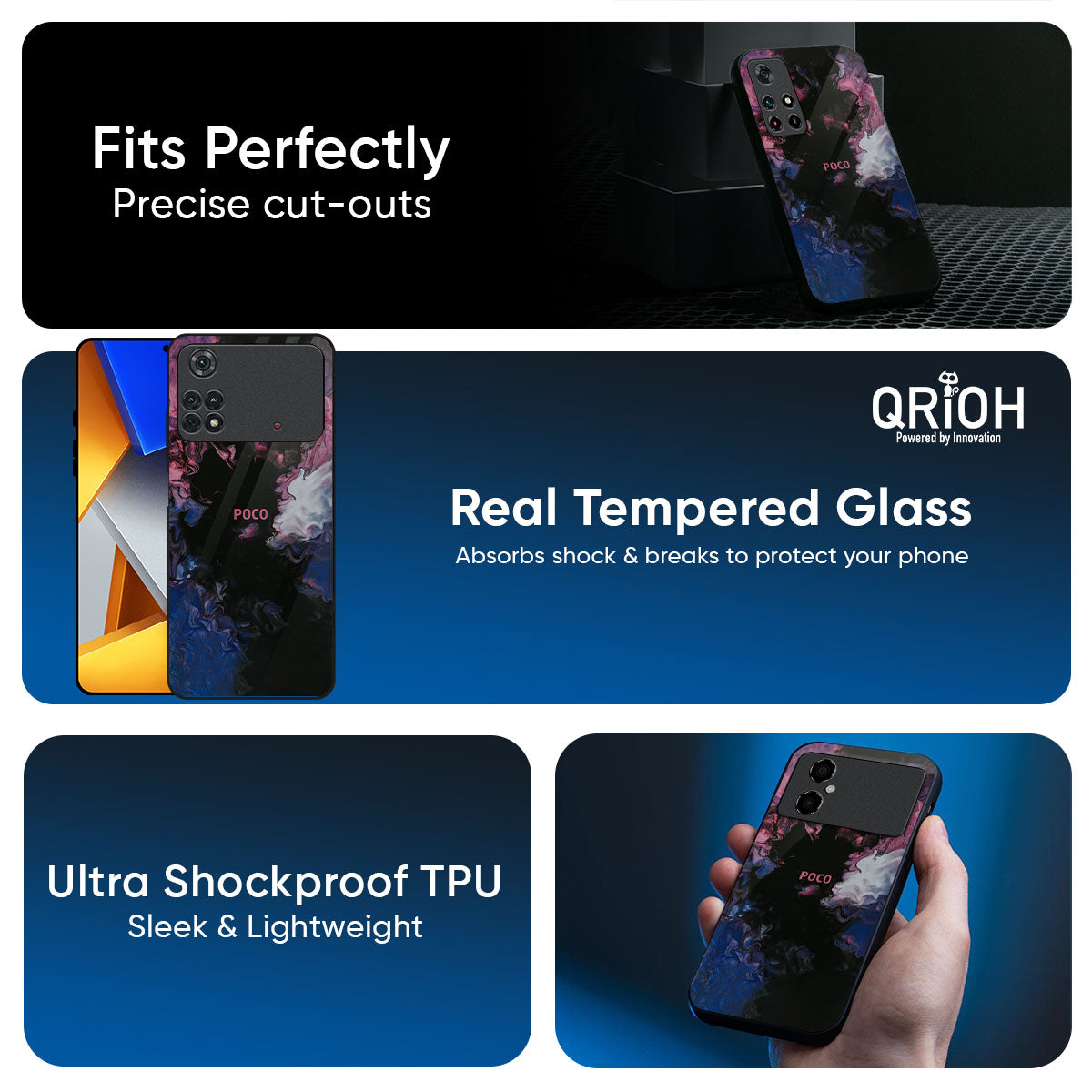 Smudge Brush Glass case for Poco X8 Pro max 5G