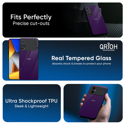 Dark Purple Glass Case for Poco X8 Pro 5G