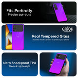 Purple Pink Glass Case for Poco F6 5G