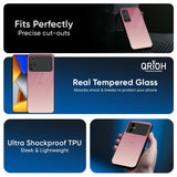 Blooming Pink Glass Case for Poco X7 5G