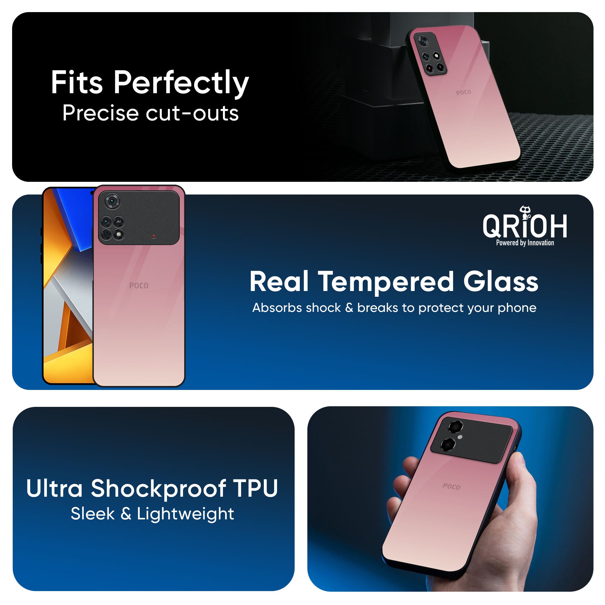 Blooming Pink Glass Case for Poco X7 Pro 5G