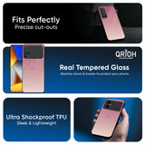 Blooming Pink Glass Case for Poco F6 5G