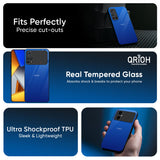 Egyptian Blue Glass Case for Poco X8 Pro max 5G