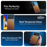 Rich Brown Glass Case for Poco X7 5G