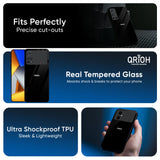Jet Black Glass Case for Poco X7 5G