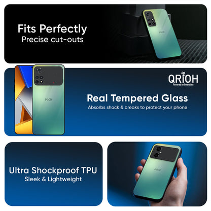 Dusty Green Glass Case for Poco M7 Pro 5G