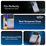 Light Sky Texture Glass Case for Poco X7 5G