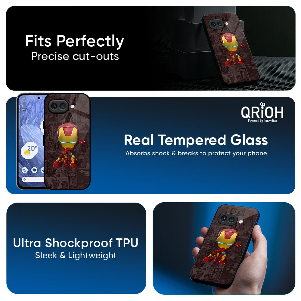 Angry Baby Super Hero Glass Case for Google Pixel 10A 5G
