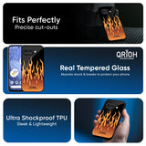 Fire Flame Glass Case for Google Pixel 9A