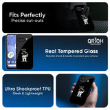 Peace Out Astro Glass Case for Google Pixel 9A