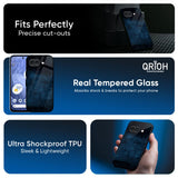 Dark Blue Grunge Glass Case for Google Pixel 10A 5G