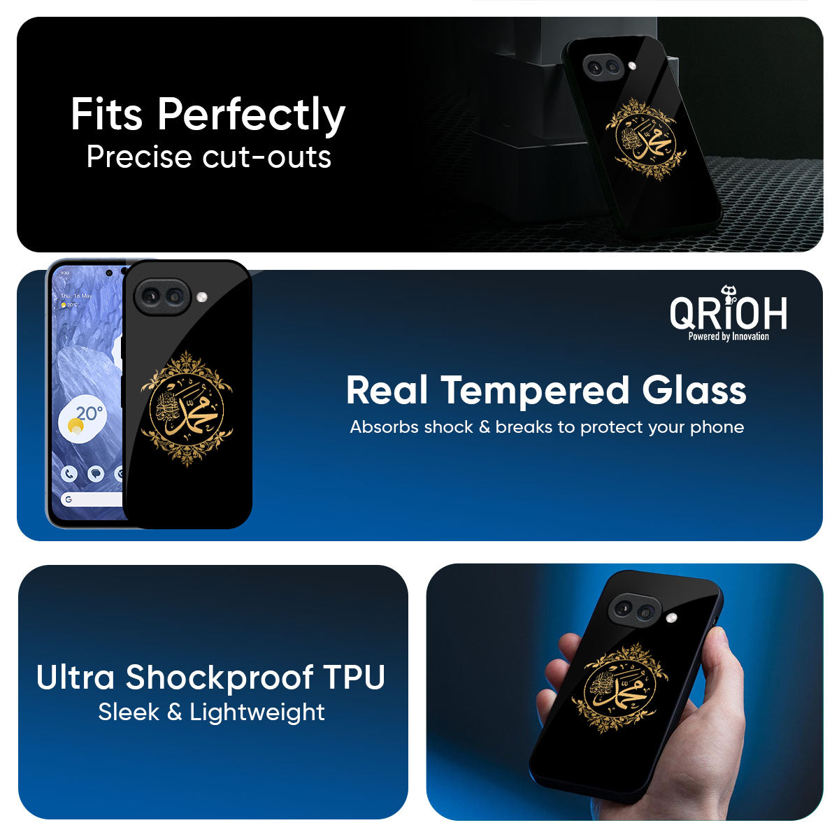Islamic Calligraphy Glass Case for Google Pixel 9A