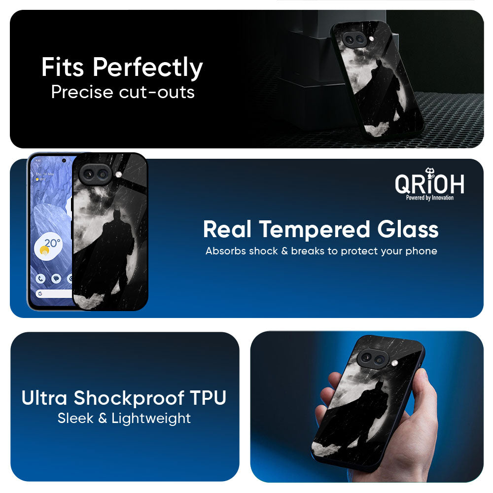Dark Warrior Hero Glass Case for Google Pixel 10A 5G